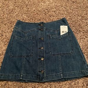 Free People Denim Skirt